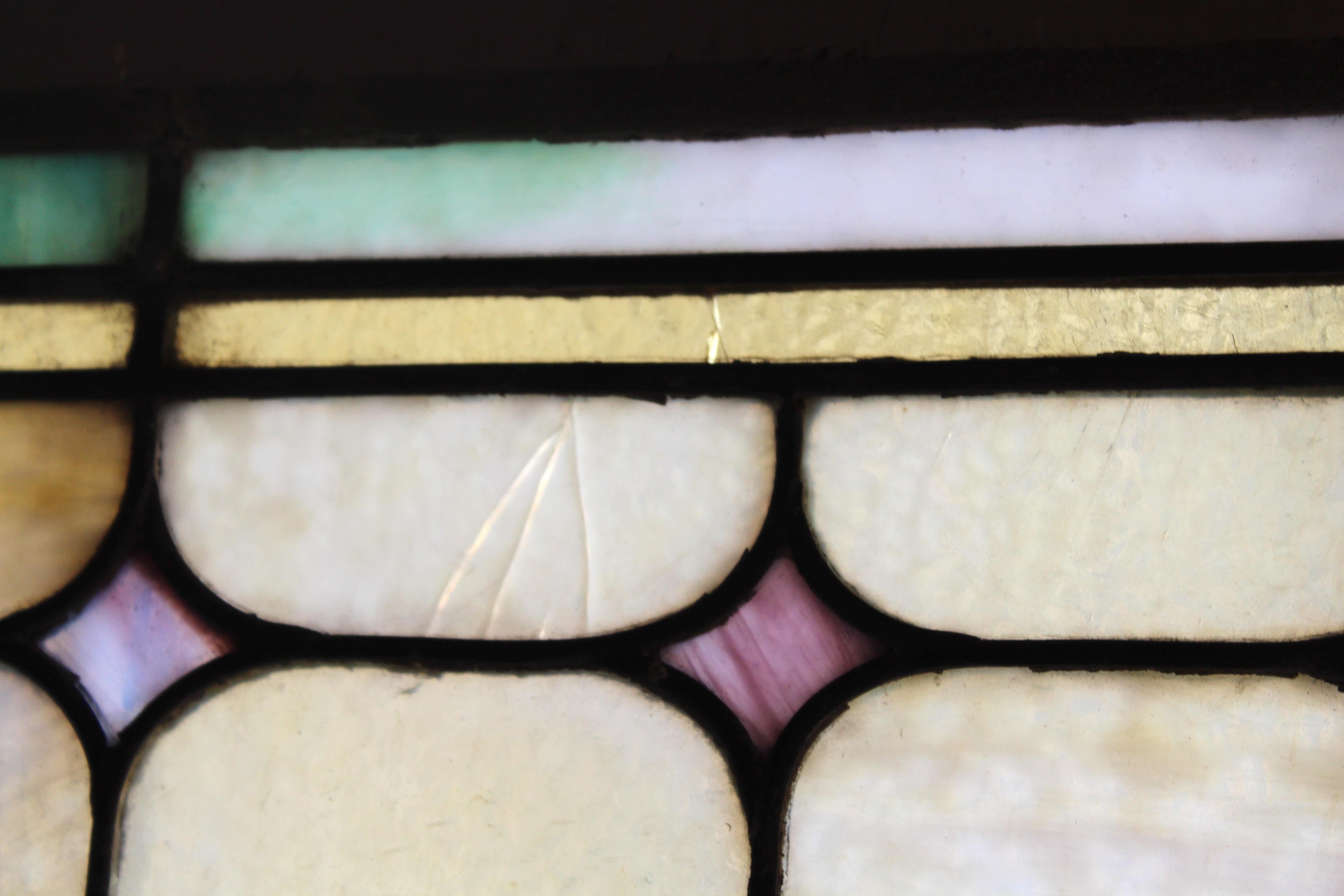 Long Stained Glass Transom 64