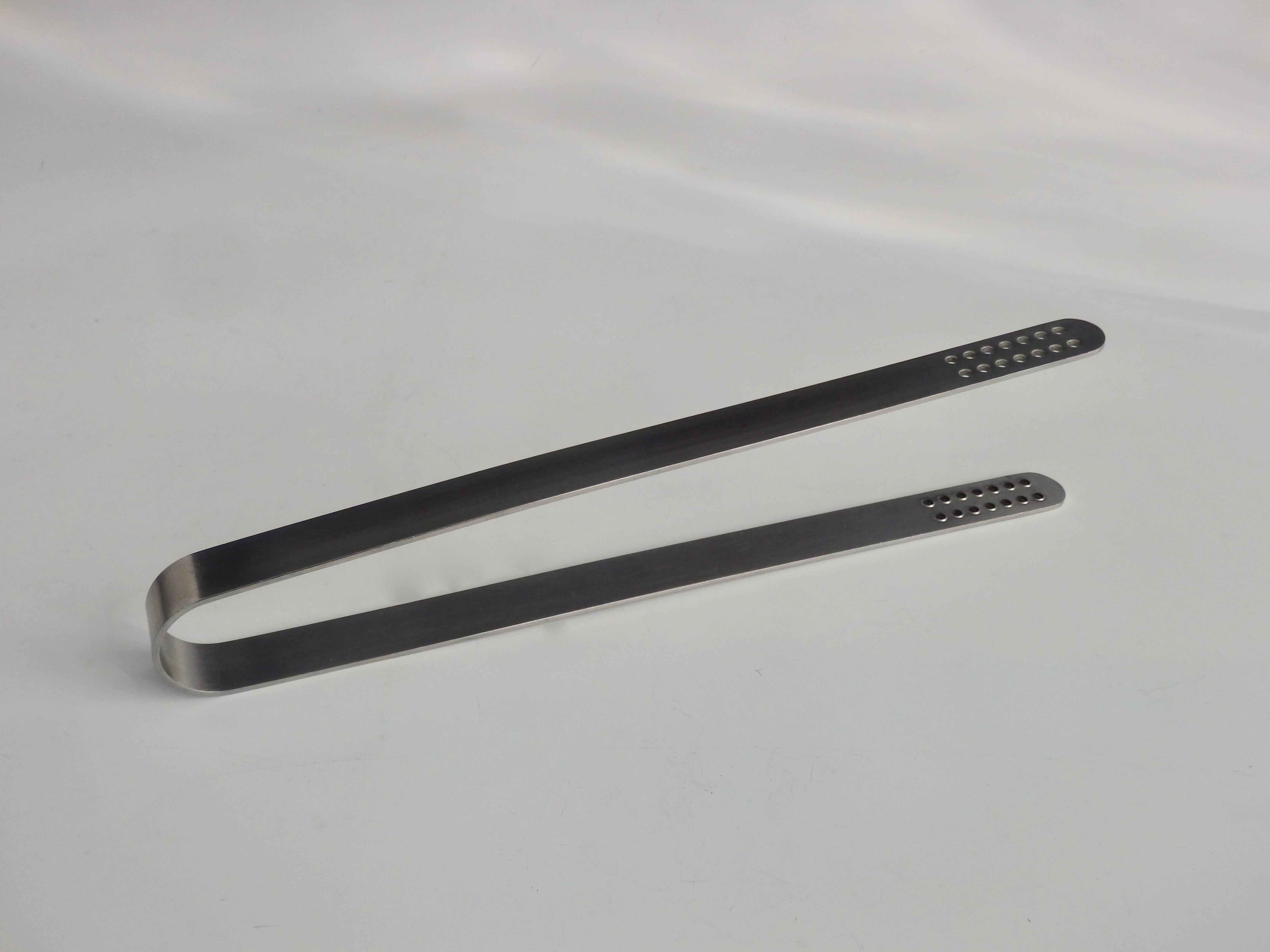 20th Century Long Stelton Stainless Steel Tongs After Arne Jacobsen For Sale