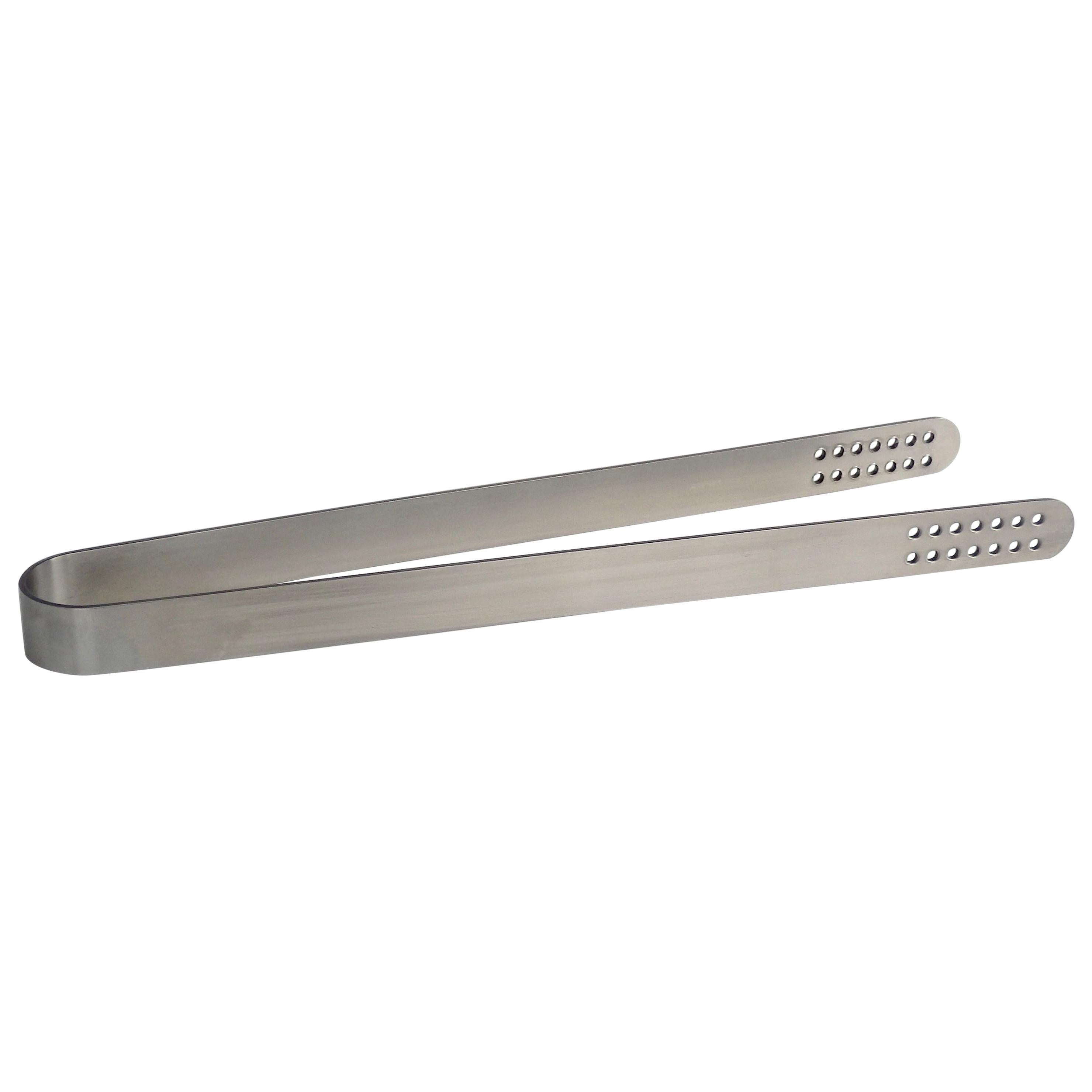 Long Stelton Stainless Steel Tongs After Arne Jacobsen For Sale