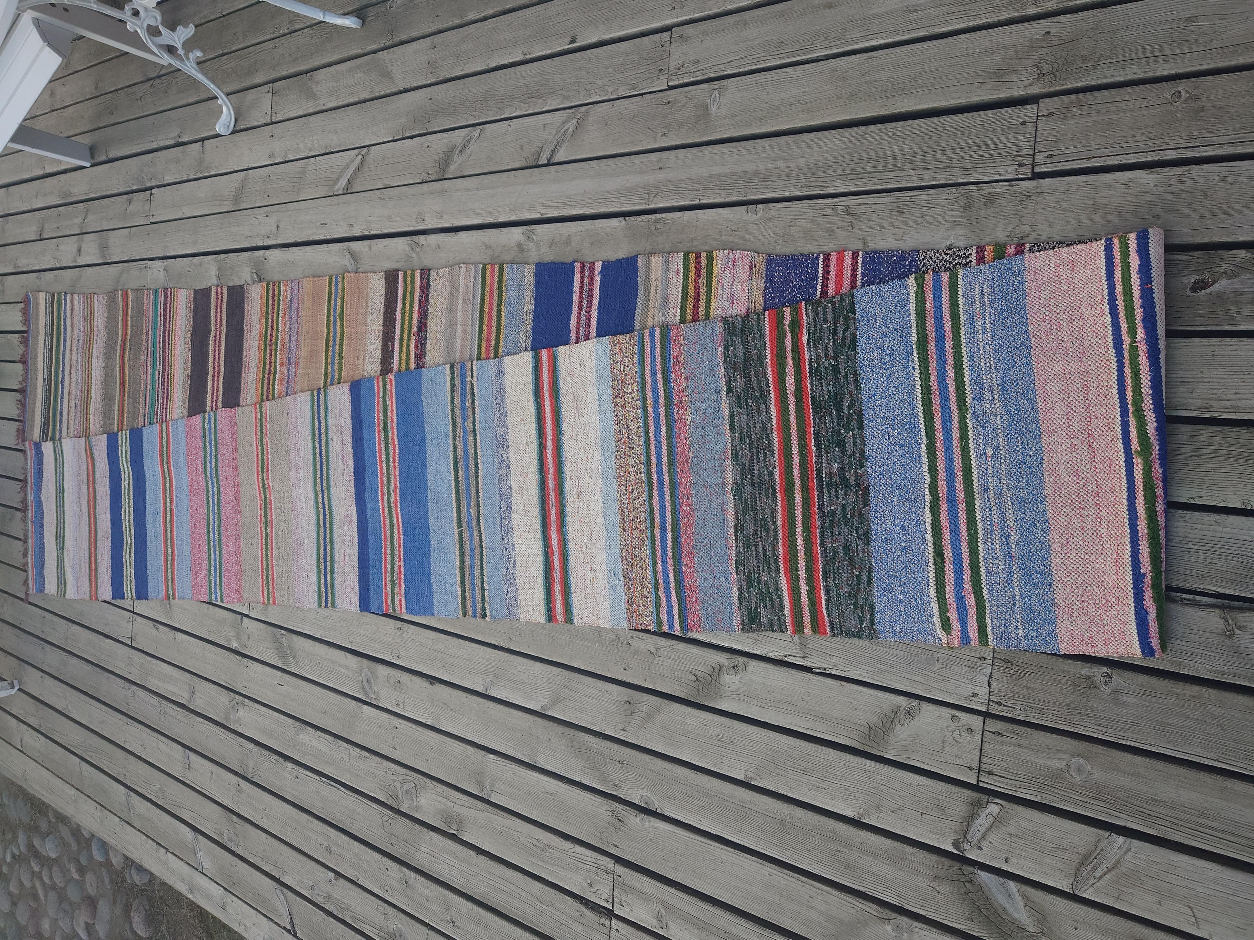 Long Swedish Rag rug For Sale 5