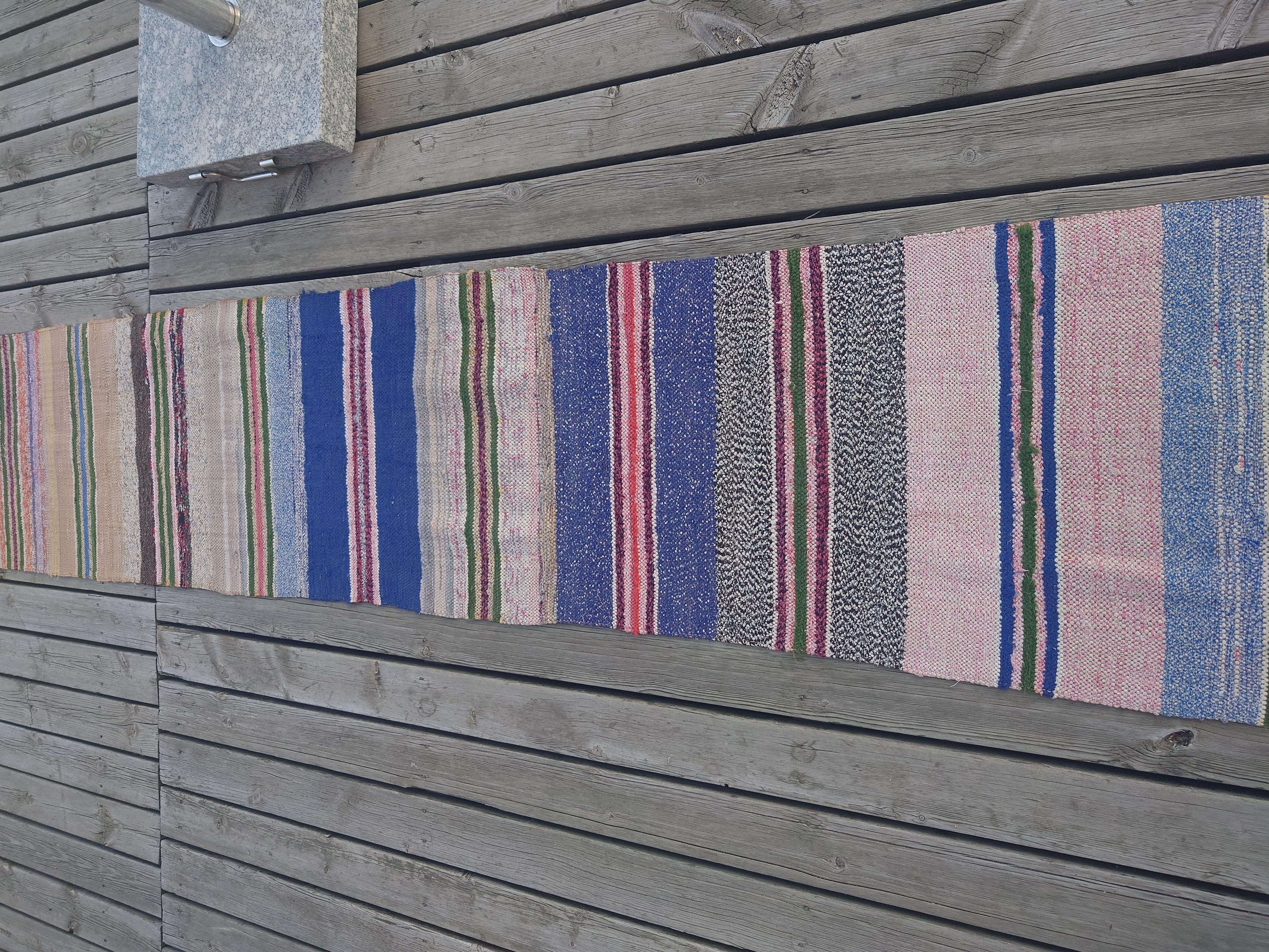 Long Swedish Rag rug For Sale 9