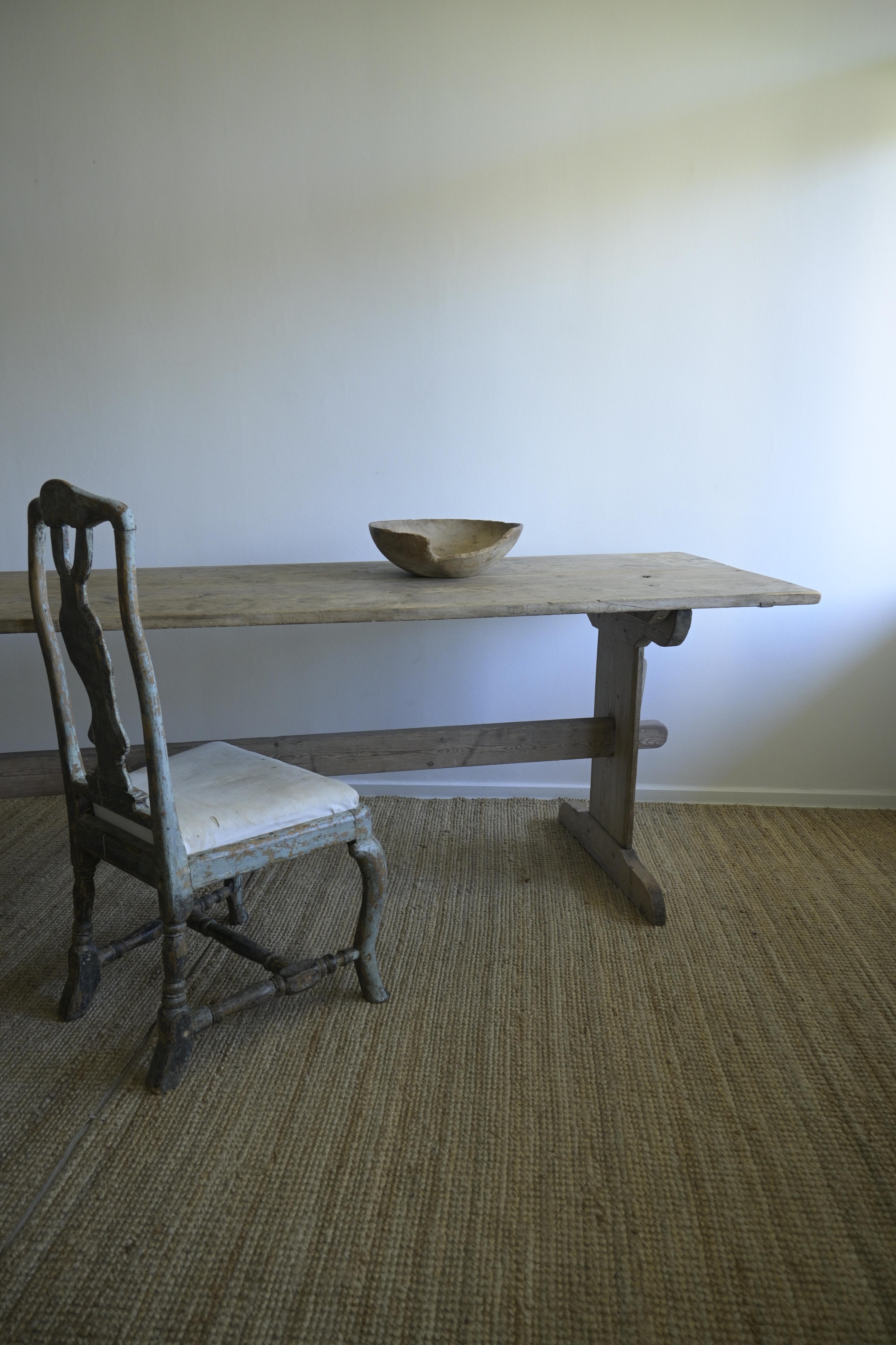 Long Swedish Trestle Table ca 1780 2