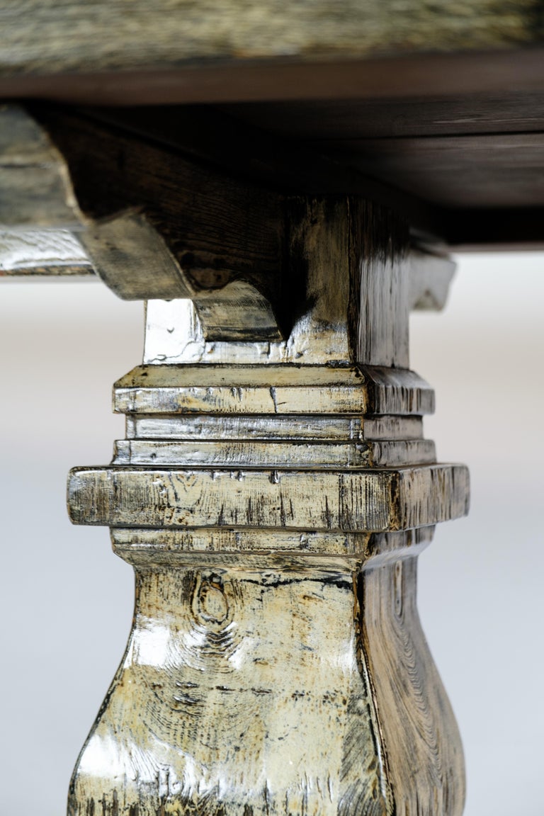 Long Table on Column, Original Colour, 1920 For Sale at 1stDibs