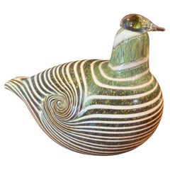Lange tailed Duck-Kunstglas-Skulptur von Oiva Toikka / Nuutajarvi aus Finnland