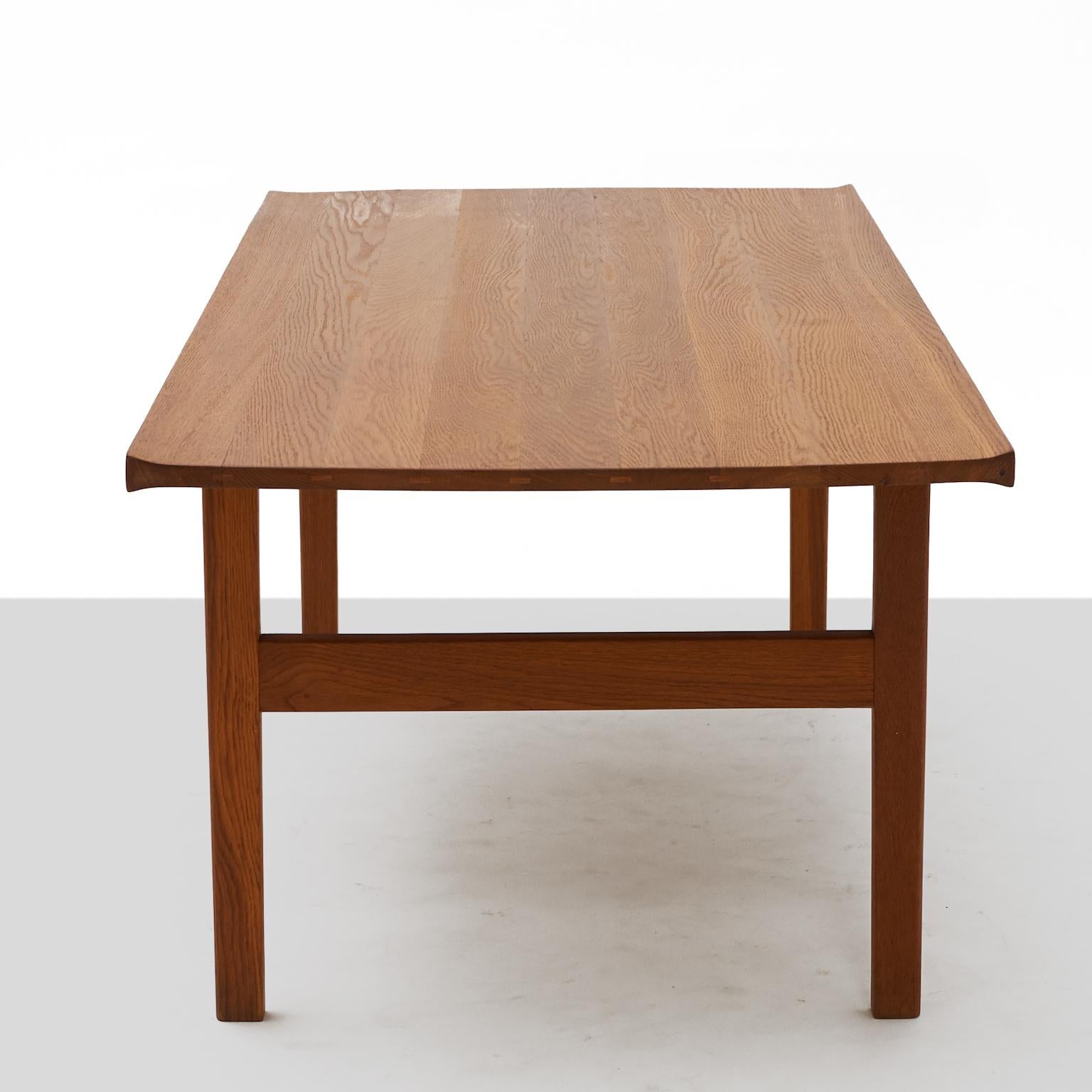 Danish Long Teak Coffee Table by Tove & Edvard Kindt-Larsen For Sale