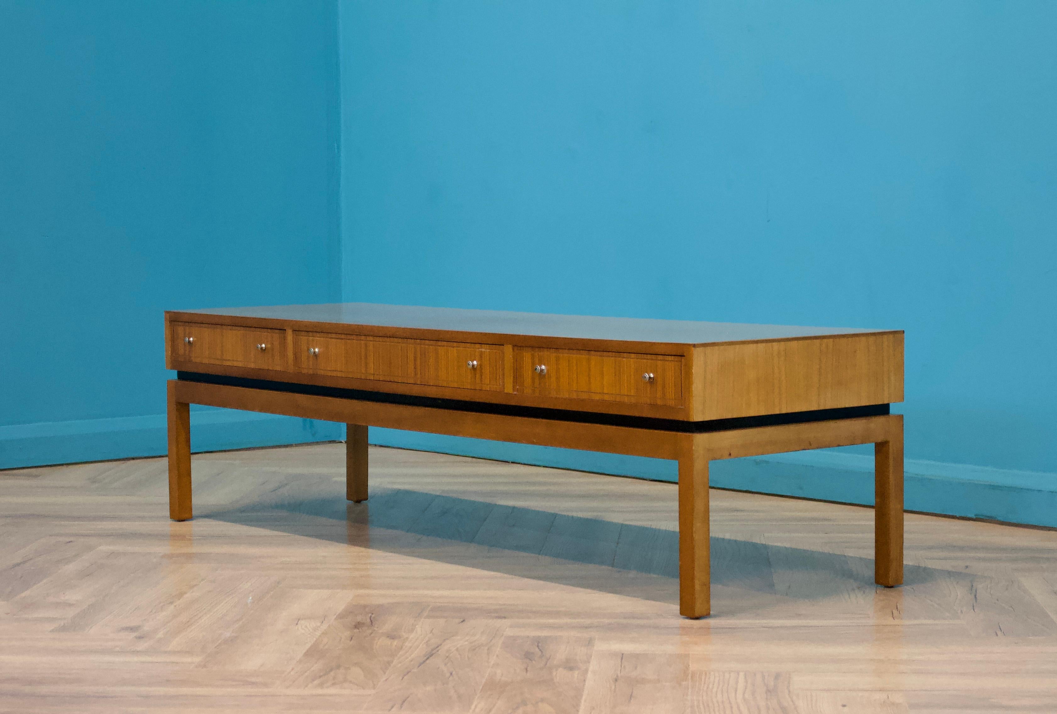 Mid-Century Modern Long Teak Coffee Table from Greaves and Thomas, 1960s
