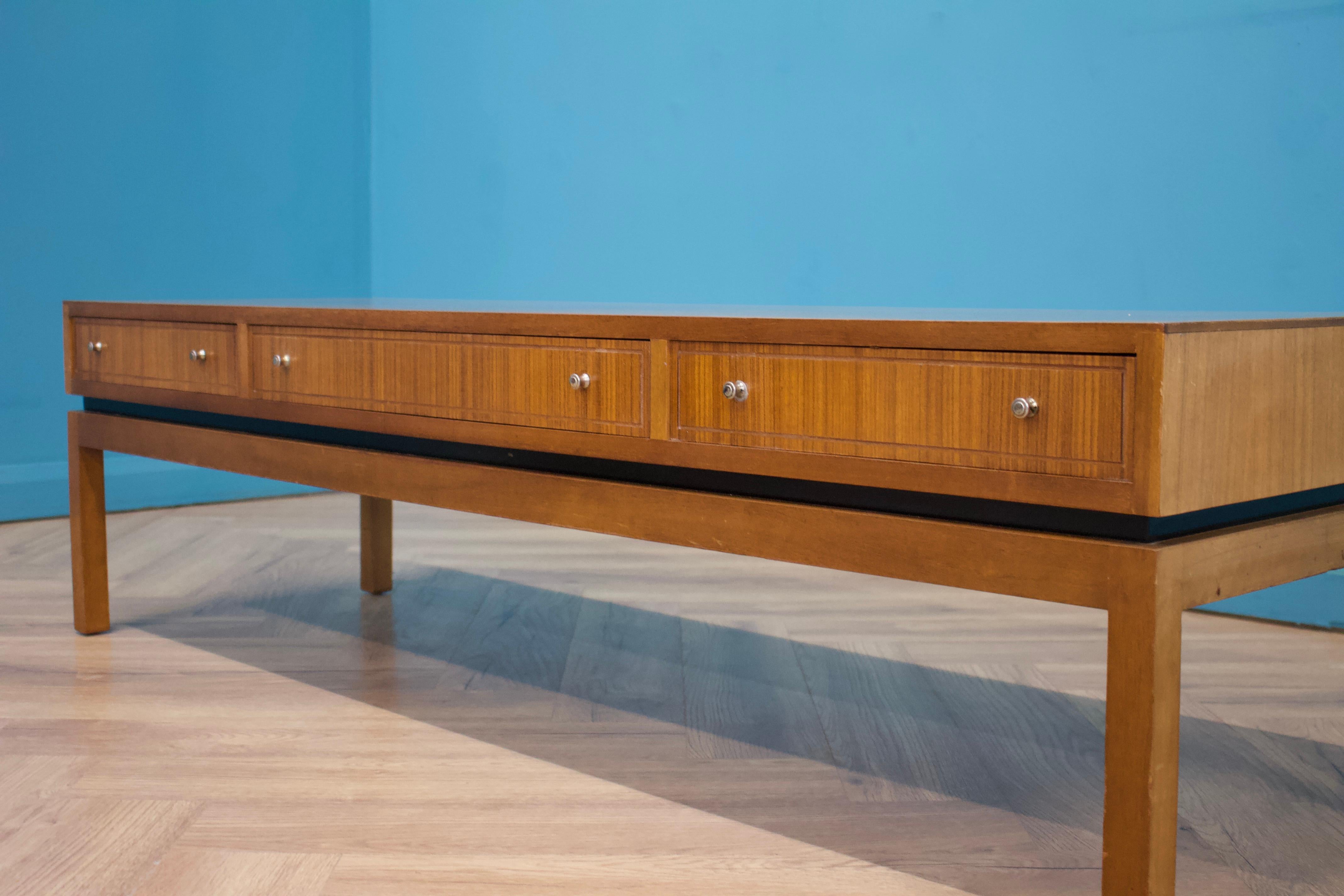 British Long Teak Coffee Table from Greaves and Thomas, 1960s