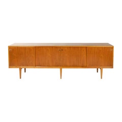 Long Teak Credenza by H. Rosengren Hansen for Brande Møbelindustri