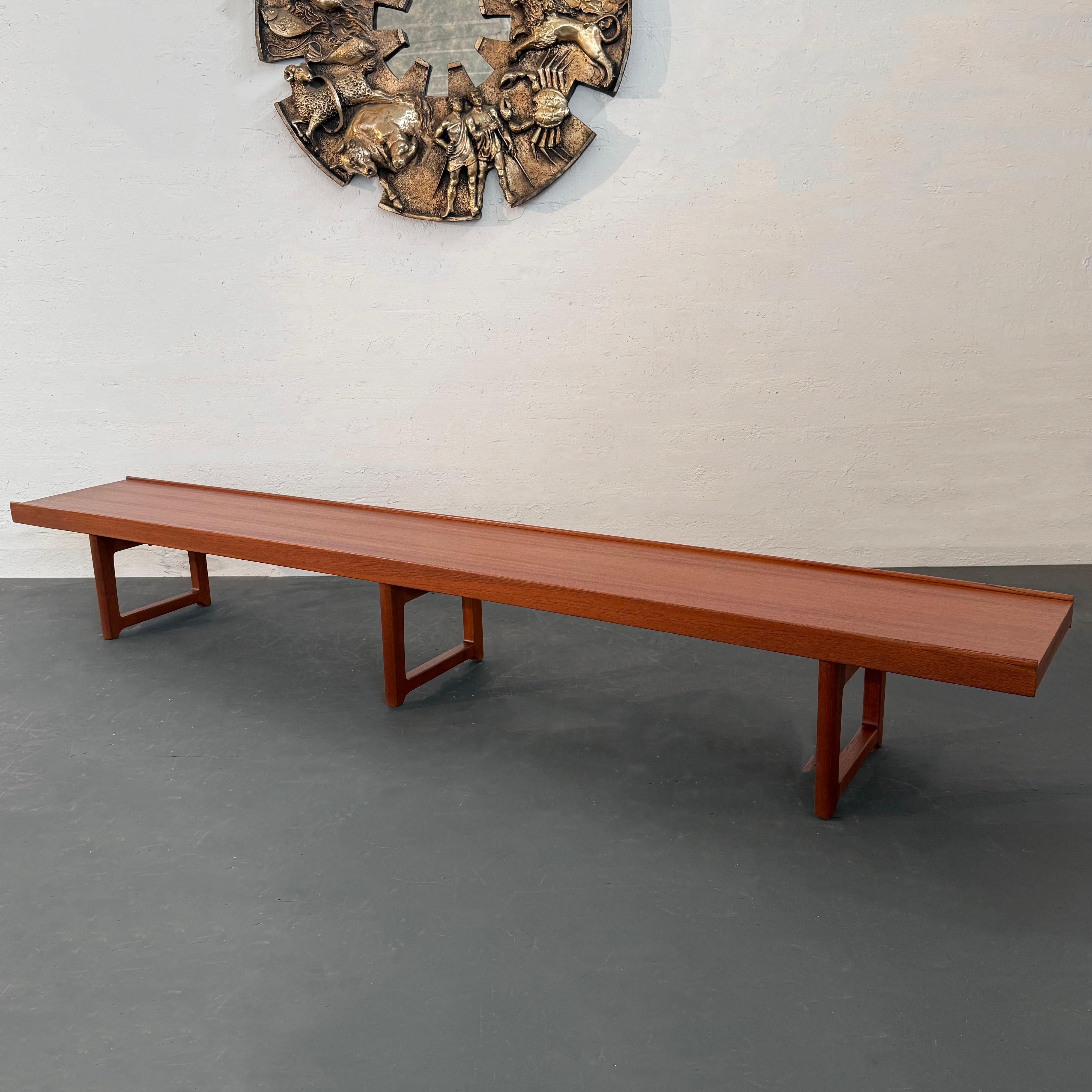 Teck Longue table/banc 