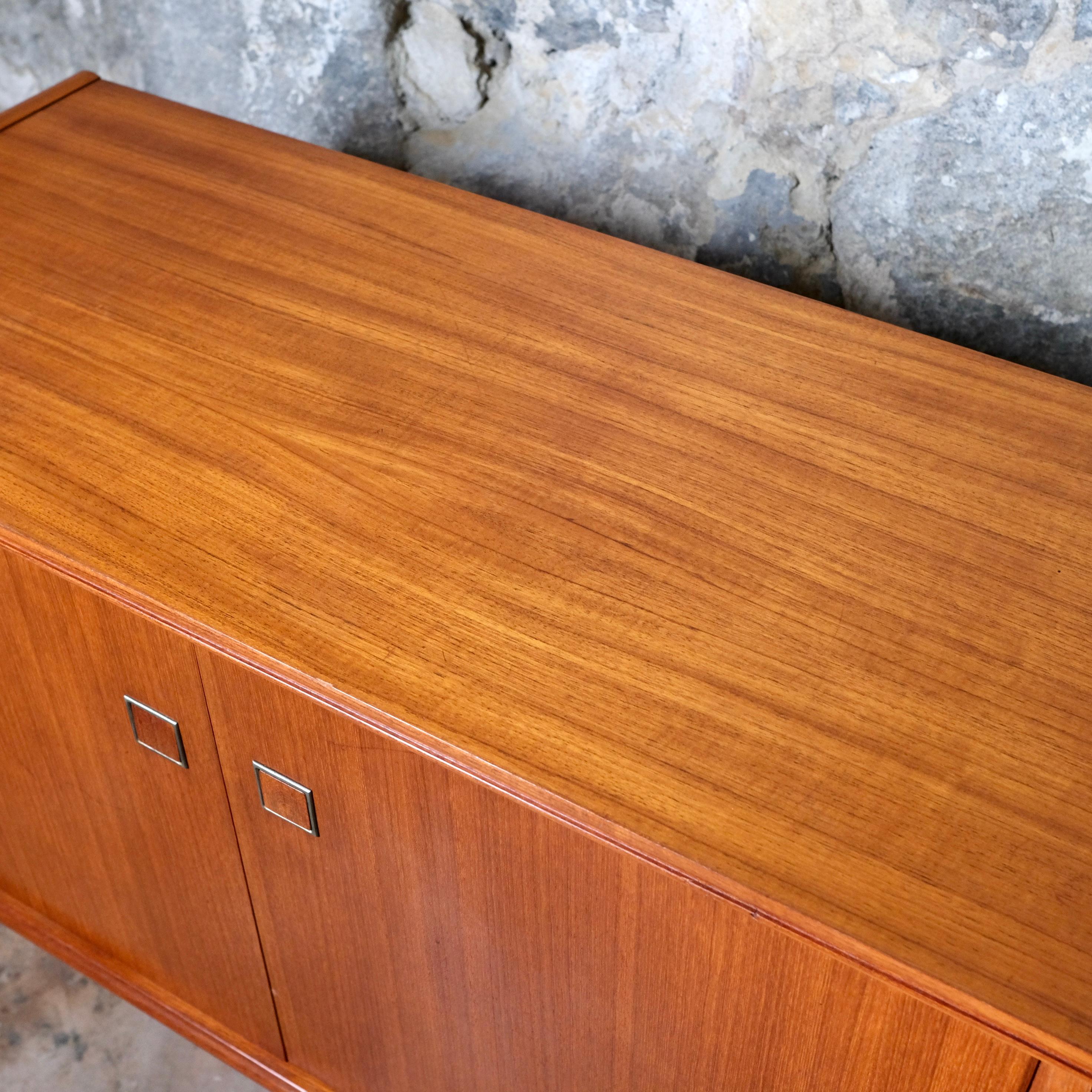 Long teak sideboard by Arnaud Editor, made in France, 1960s 9