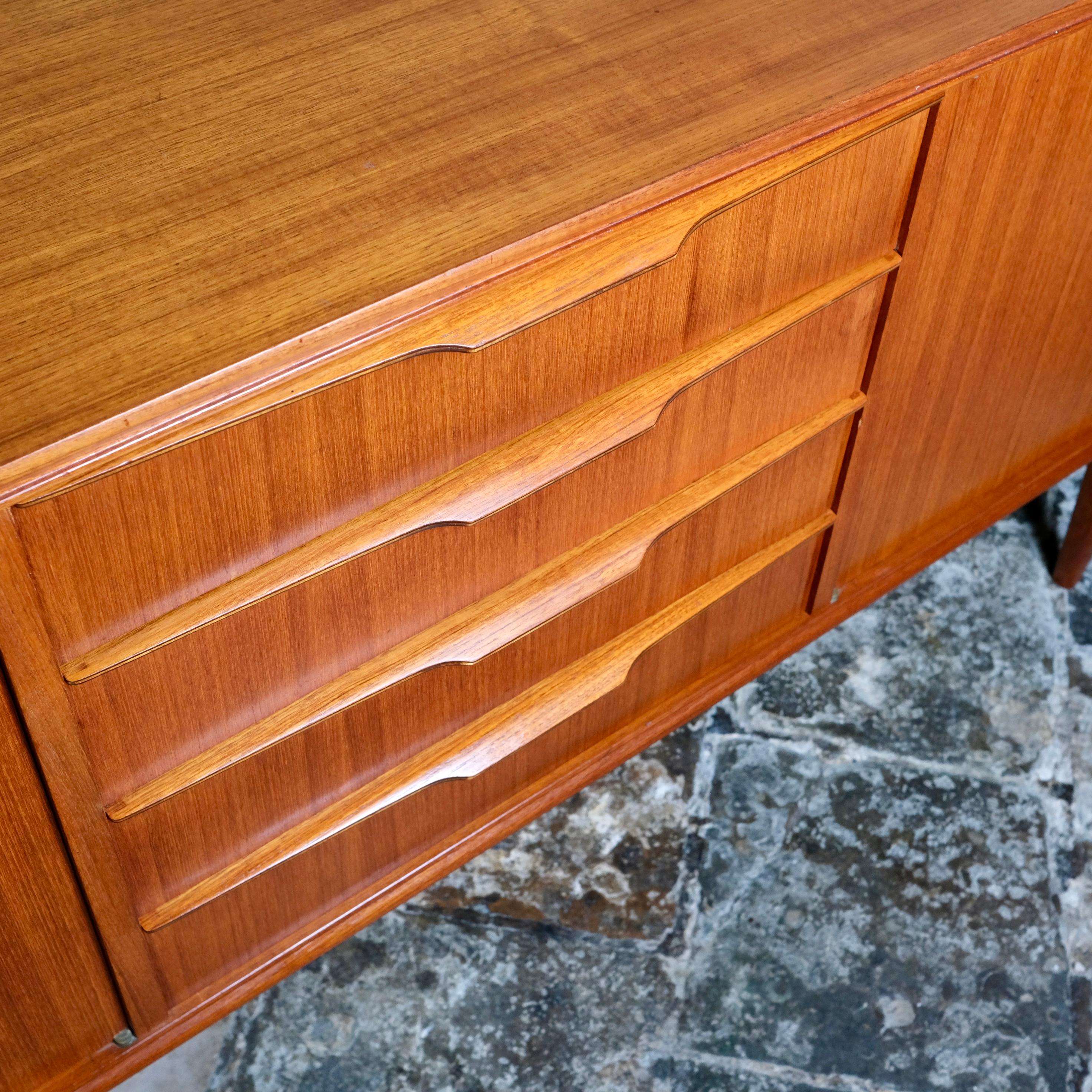 Long teak sideboard by Arnaud Editor, made in France, 1960s 7