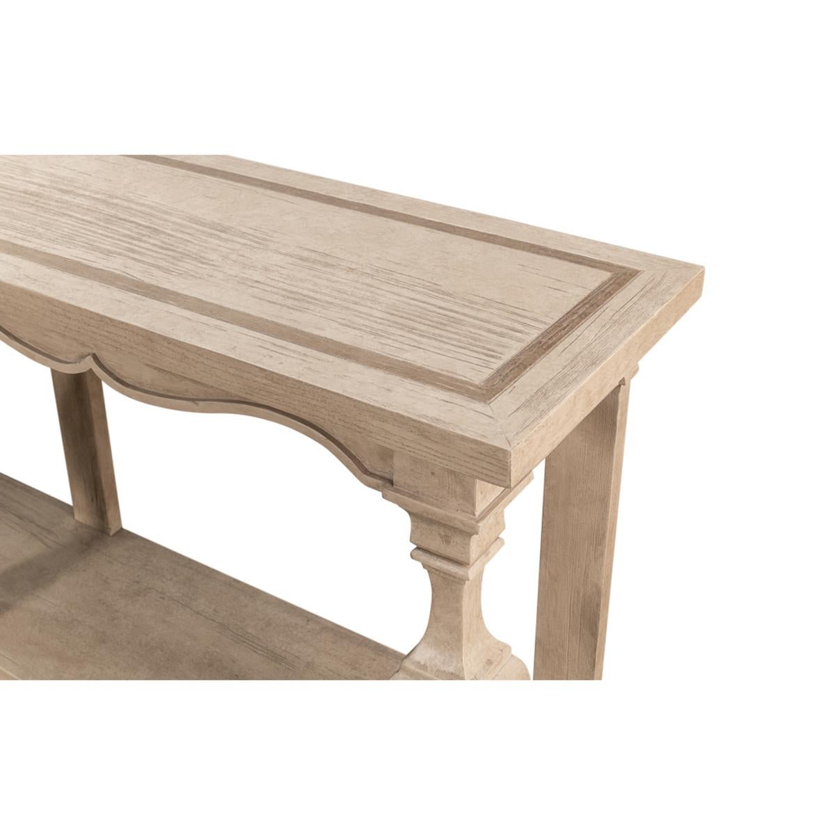 Wood Long Transitional Console Table