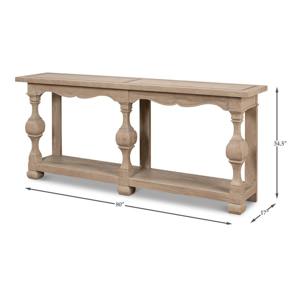 Long Transitional Console Table 2