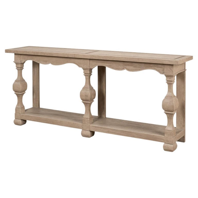 Long Transitional Console Table For Sale at 1stDibs