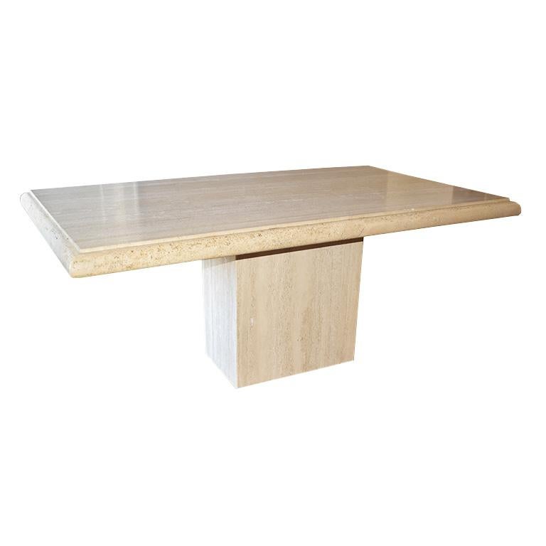 travertine table dining