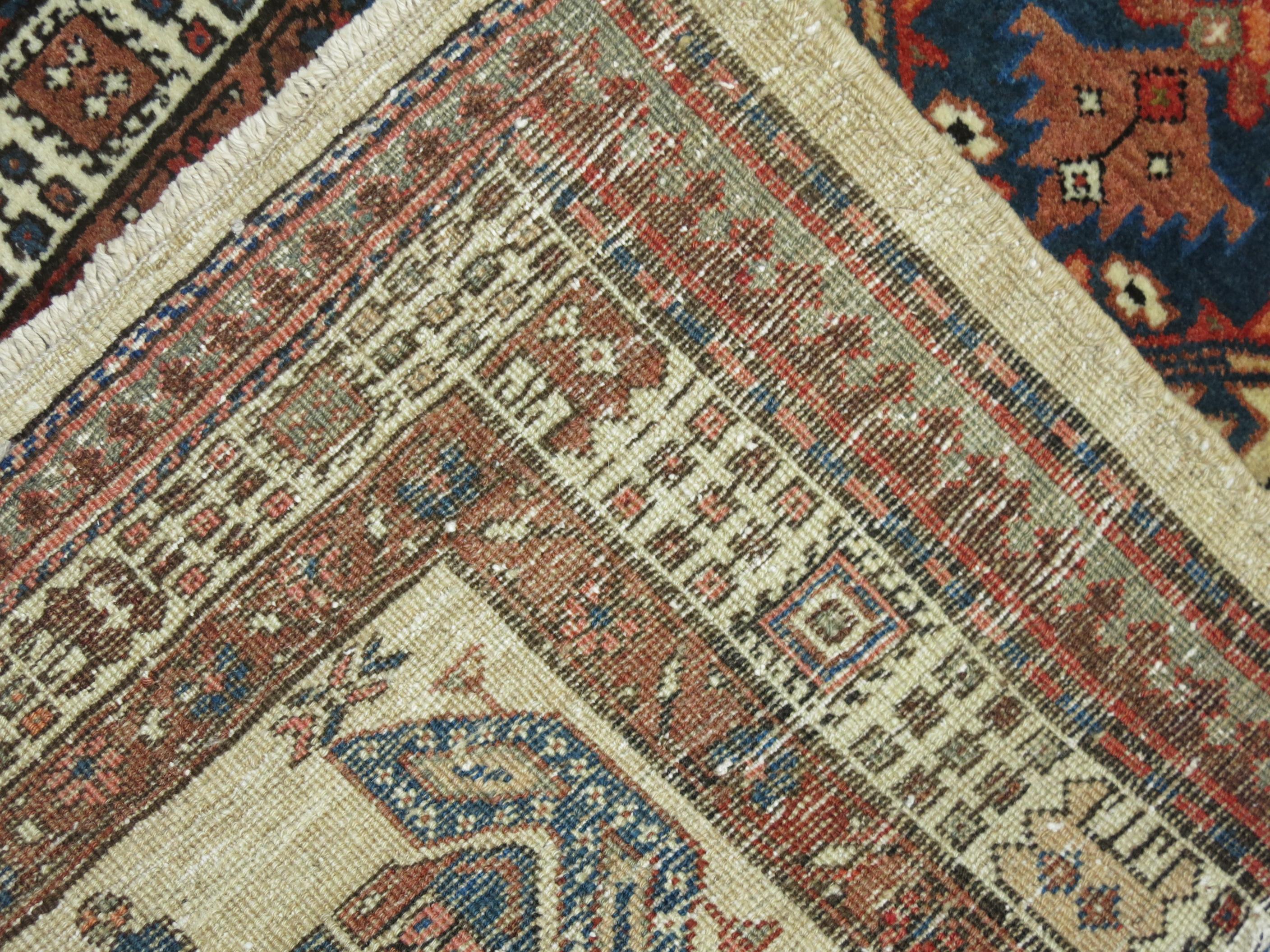 Hand-Woven Long Tribal Persian Antique Serab Runner For Sale