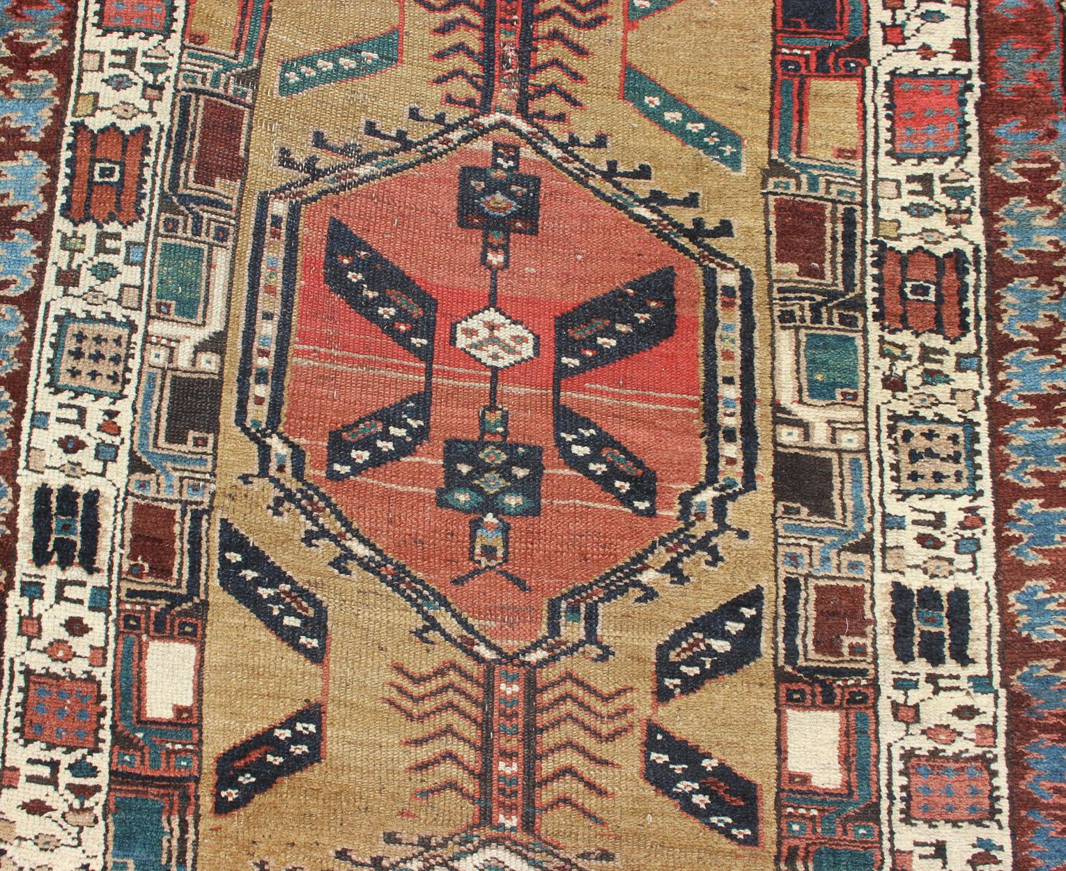 Long Tribal Persian Antique Serab Runner 2