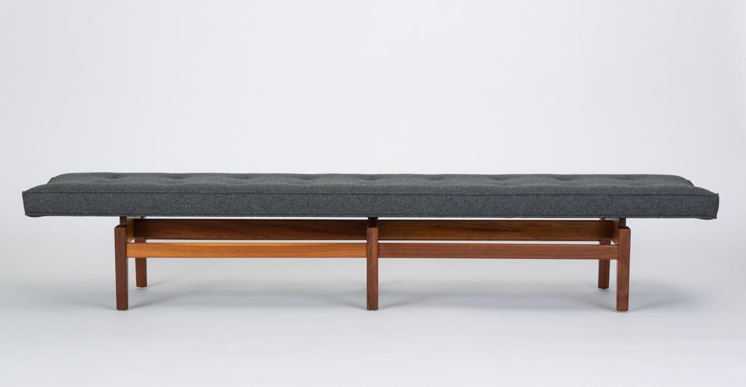 Mid-Century Modern Long Upholstered Bench by Jens Risom