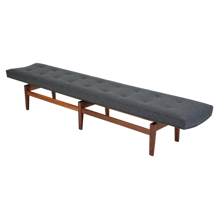 Long Upholstered Bench by Jens Risom at 1stDibs