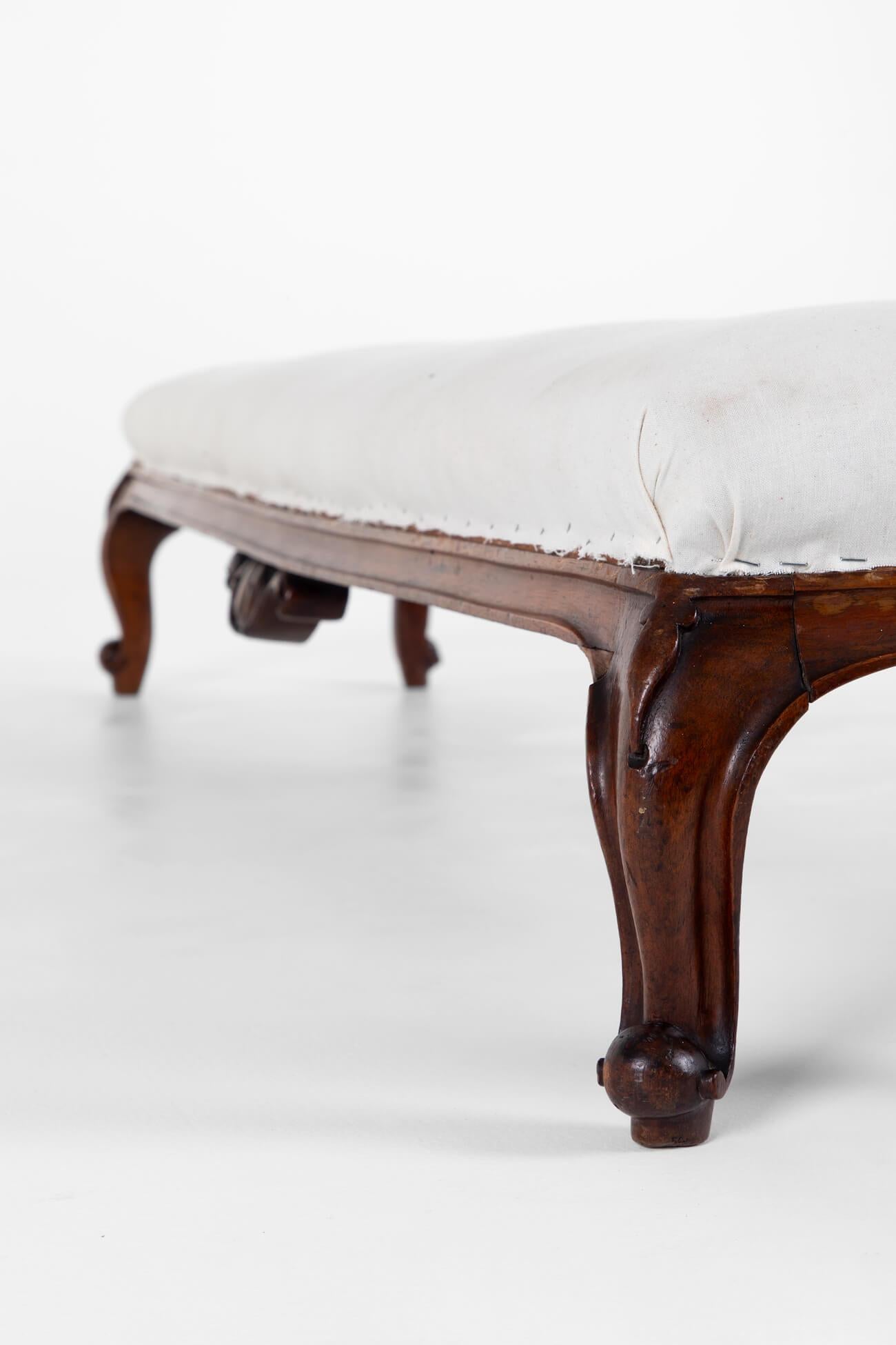 Long Victorian Footstool For Sale 4