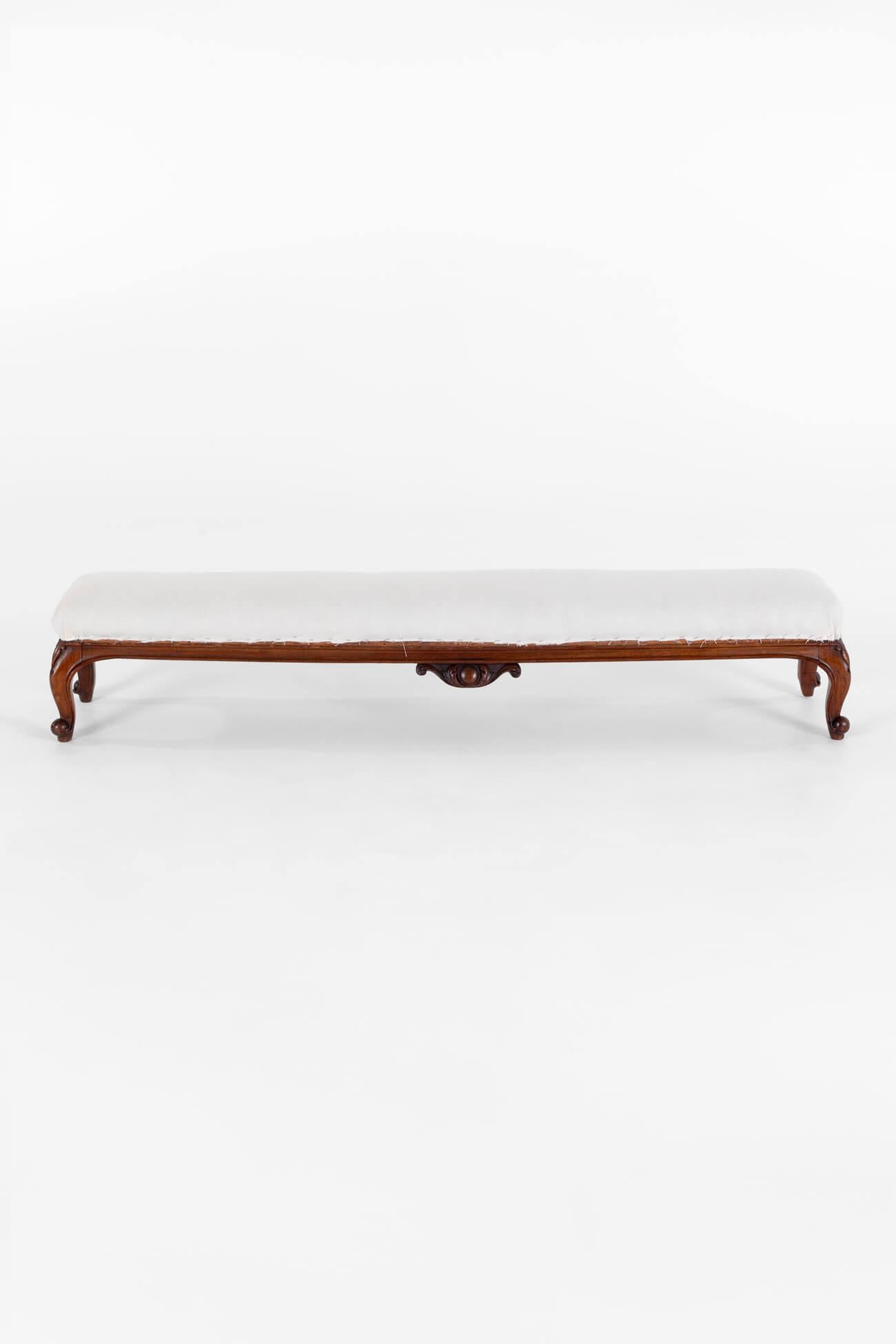 High Victorian Long Victorian Footstool For Sale