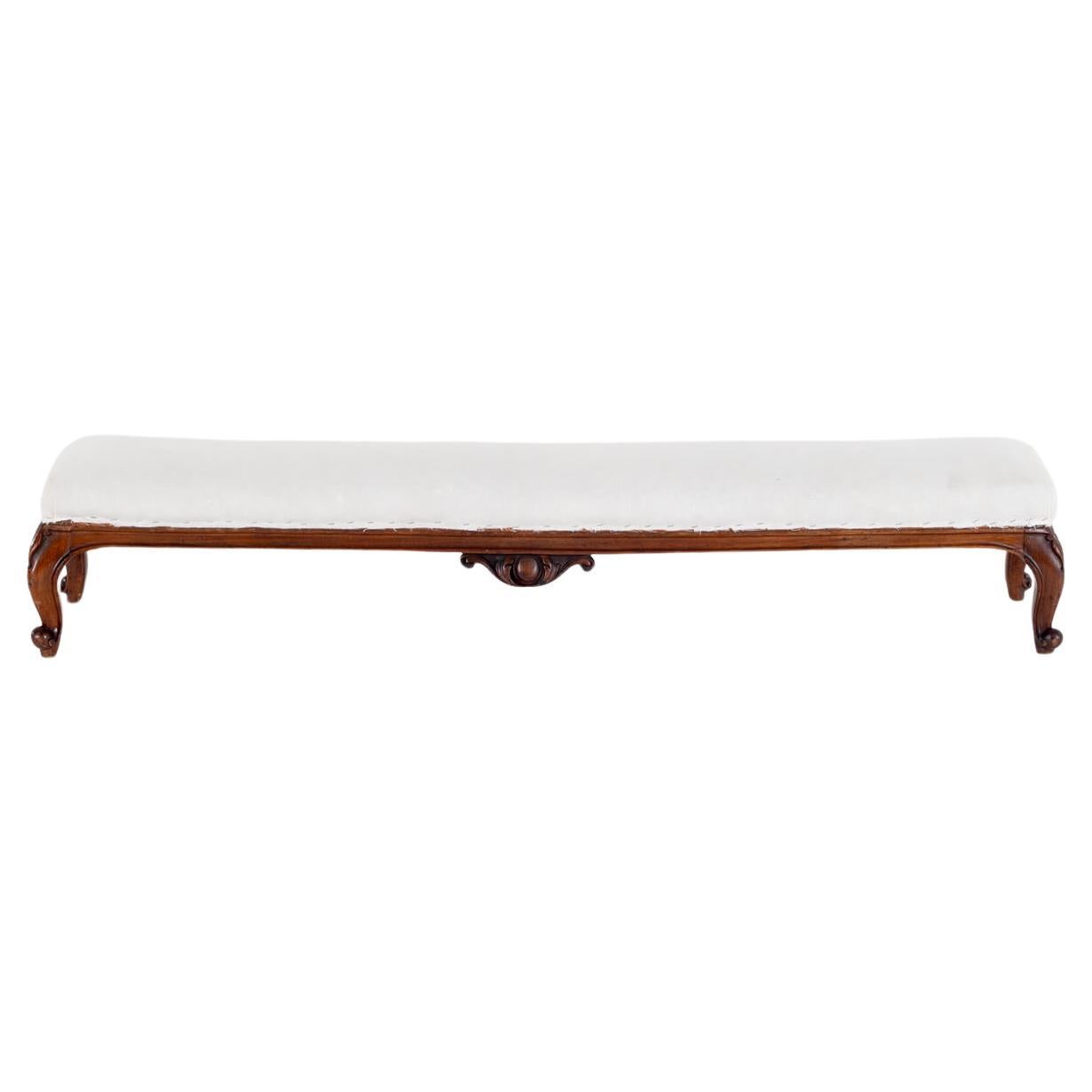 Long Victorian Footstool For Sale