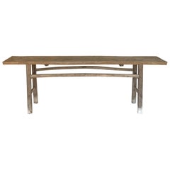 Long Vintage Elm Console