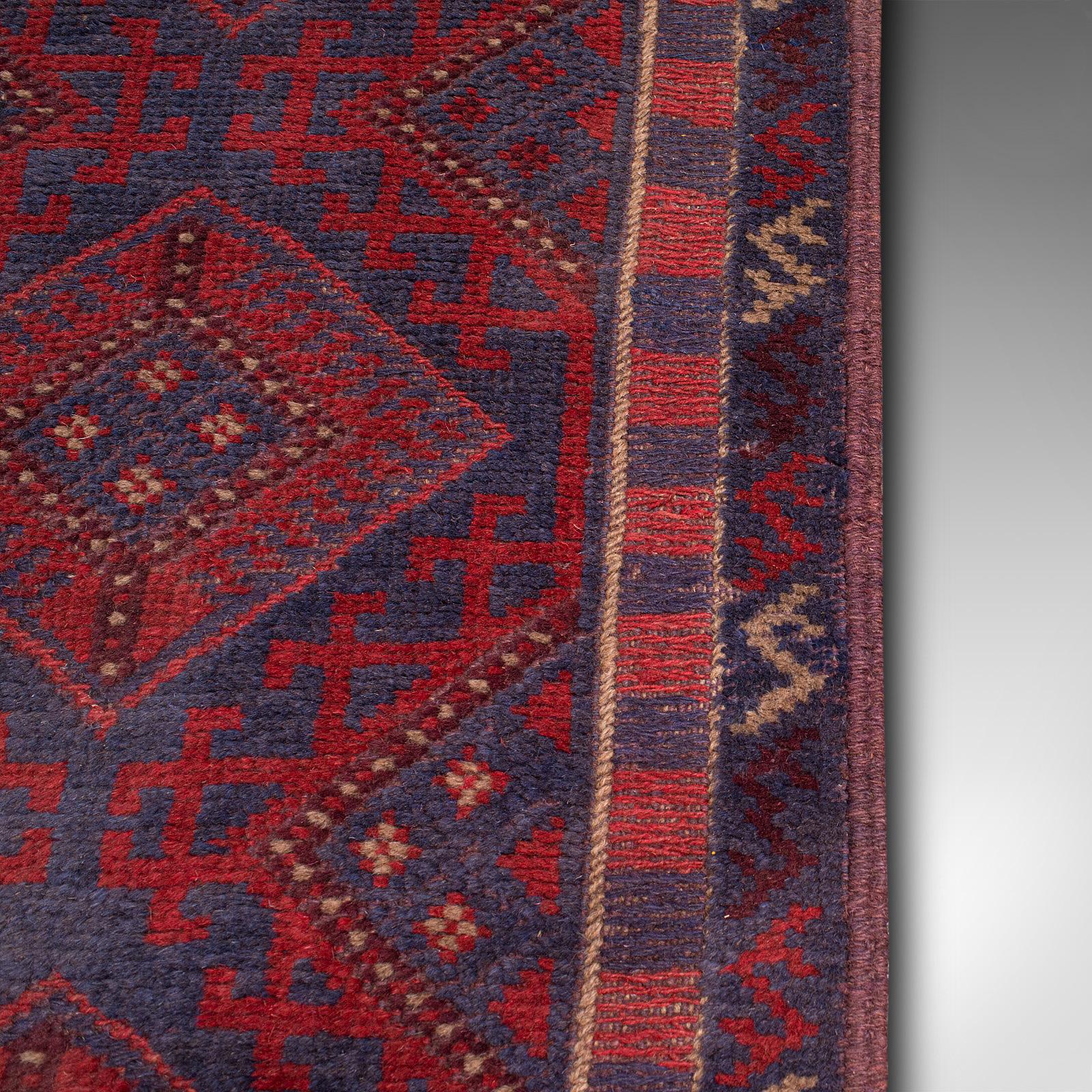 Long Vintage Meshwani Hallway Runner, Caucasian, Rug, Hall Carpet, Circa 1960 For Sale 3