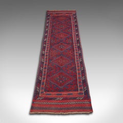 Long Vintage Meshwani Hallway Runner, Caucasian, Rug, Hall Carpet, Circa 1960