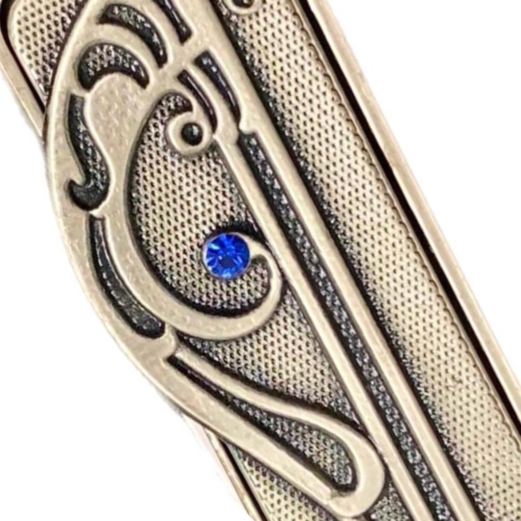 Lange Vintage Modernist Zinn Art Deco Nouveau Mezuzah Braut Bräutigam Hochzeit Geschenk (Ende des 20. Jahrhunderts) im Angebot