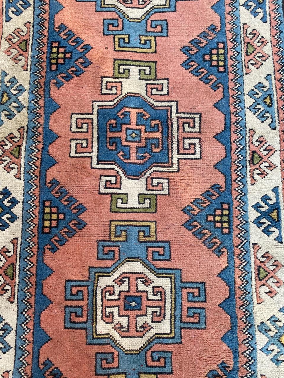 Long Vintage Turkish Kars Runner 1