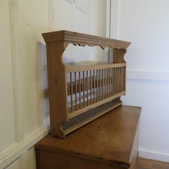 Long Wall Hanging Pine Plate Rack   This useful piece hangs on the wall