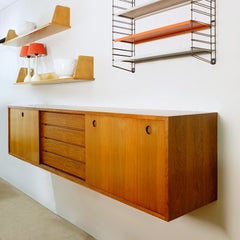 Long wall-hanging Sideboard - 1970s