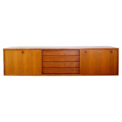 Langes wandhängendes Sideboard - 1970er Jahre