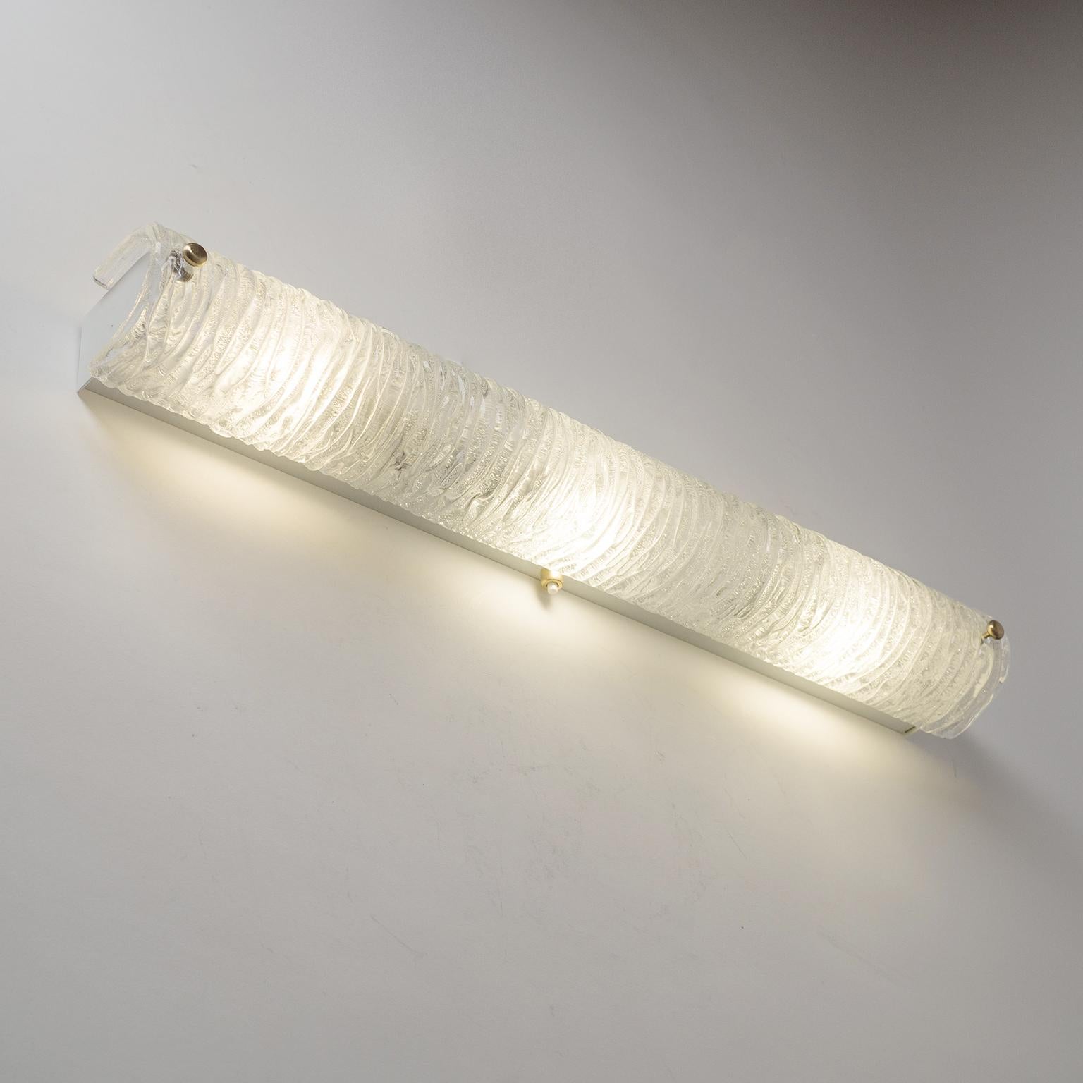 Austrian Long Wall Light by J.T. Kalmar, 1950s For Sale