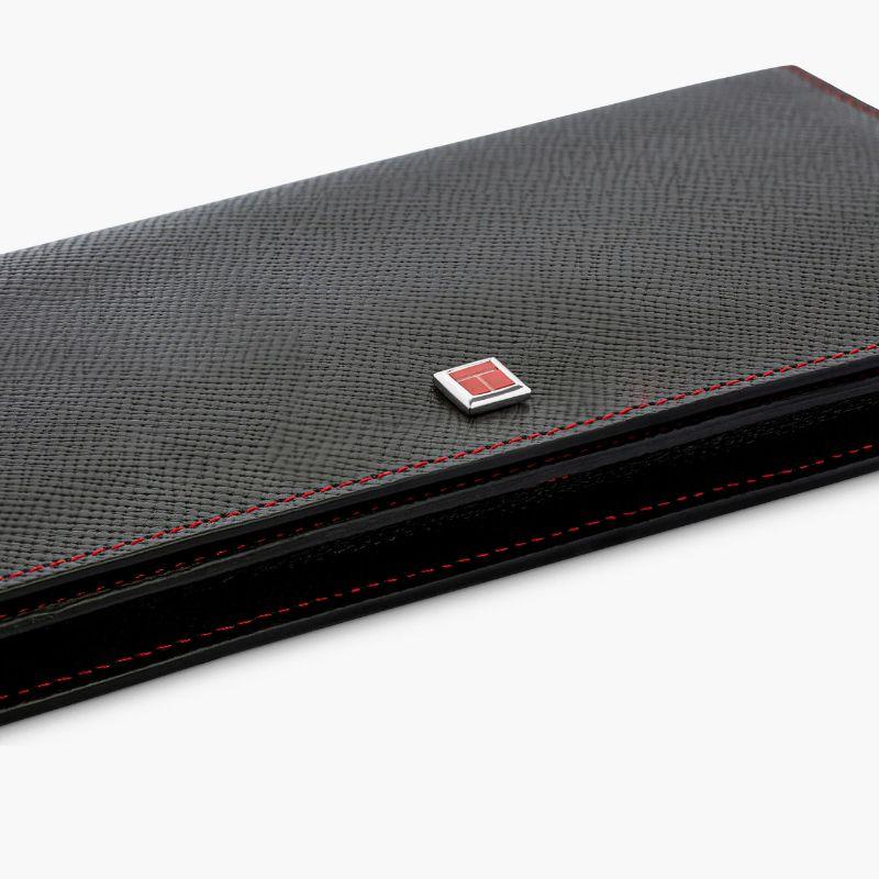 Long wallet in brown and red leather with coral inlay

It's easy to look stylish and stay organised with this large wallet, constructed from durable genuine brown Italian leather and hand-finished with contrasting cotton stitching, which complements