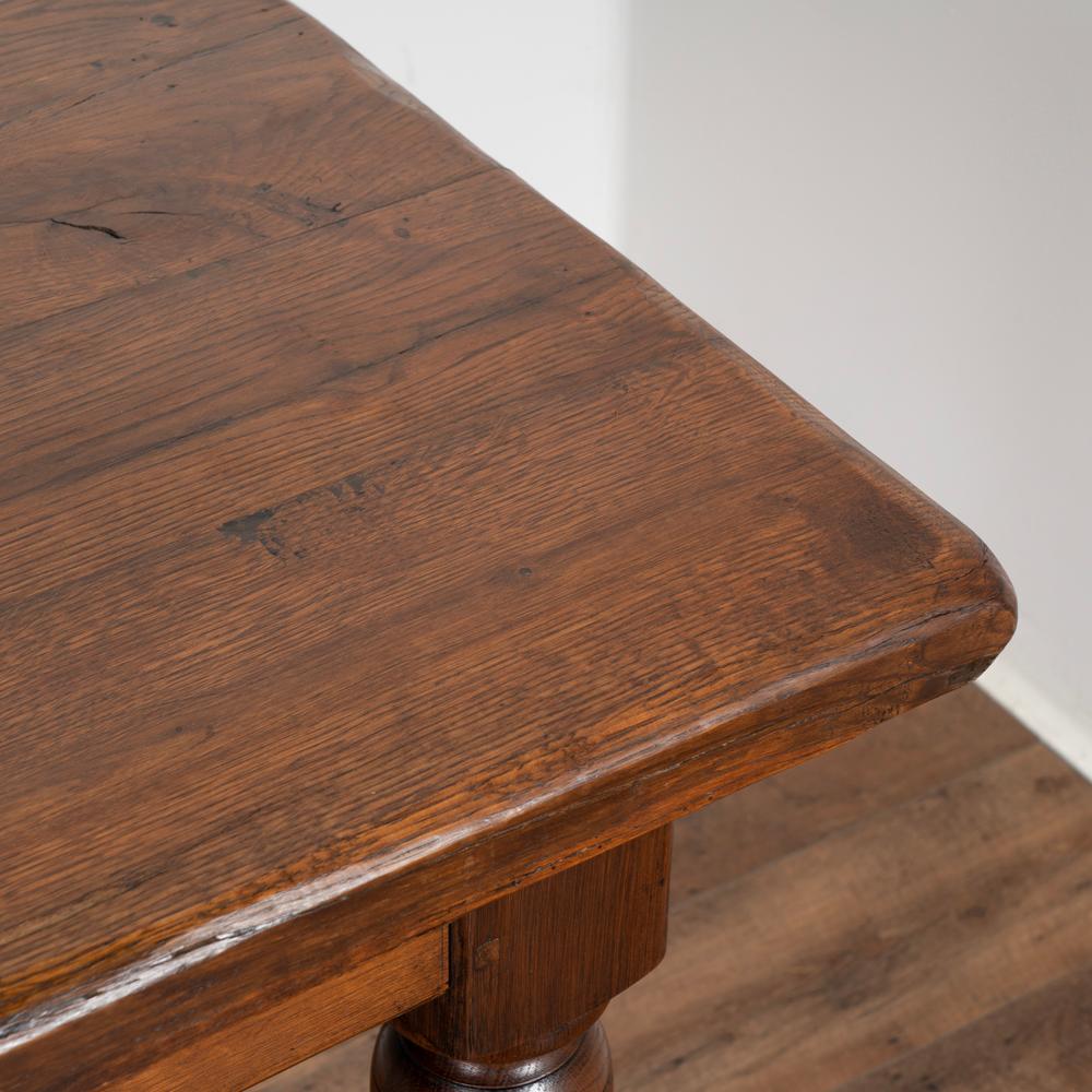Long Walnut Dining Refectory Library Table from France, circa 1900s 2