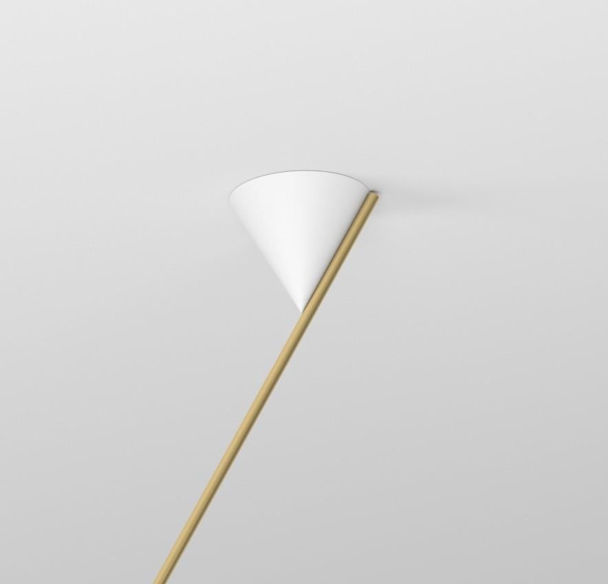 Postmoderno Plafoniera Long White Hat di Atelier Ati in vendita