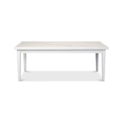 Long White Italian Draw Leaf Table