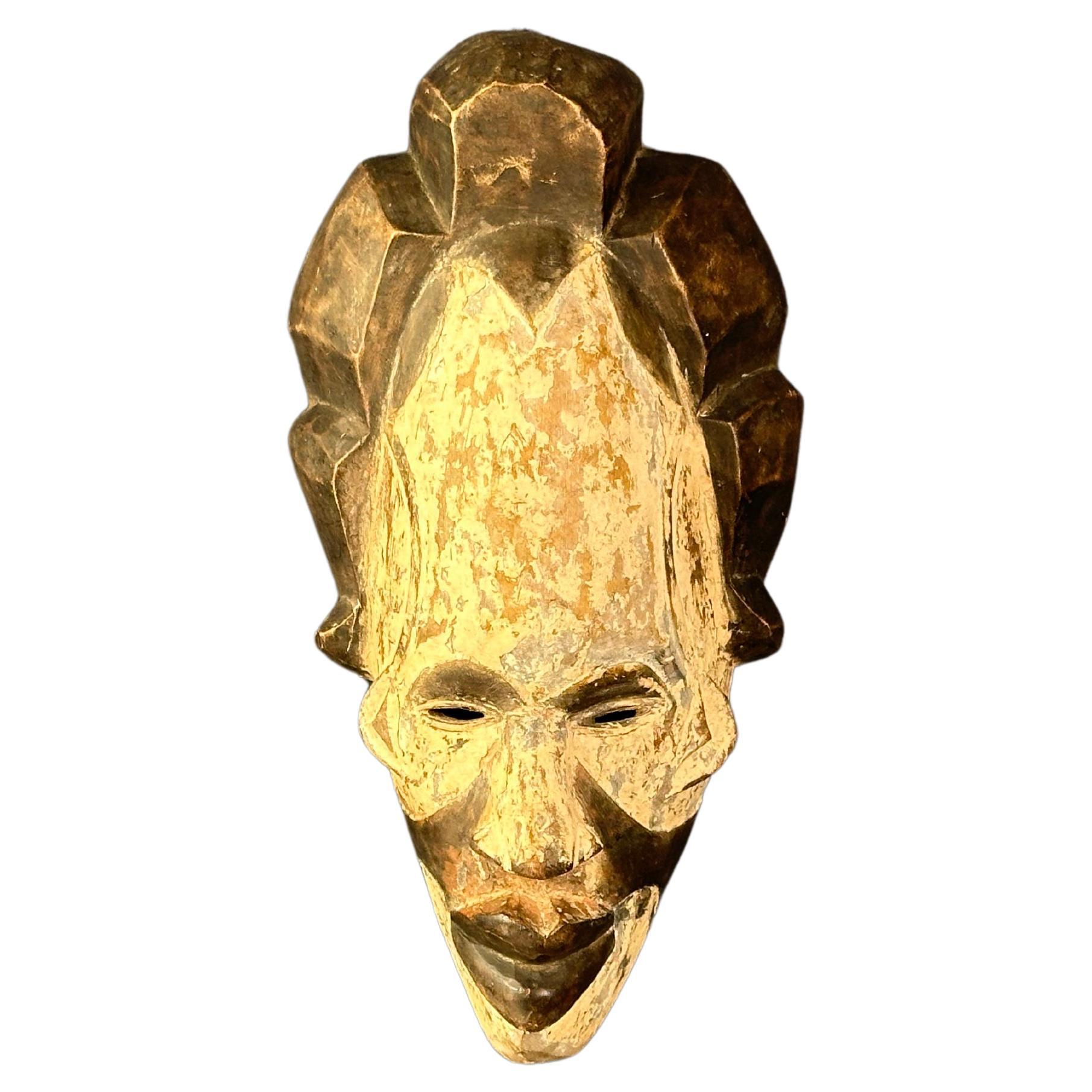 Long white mask