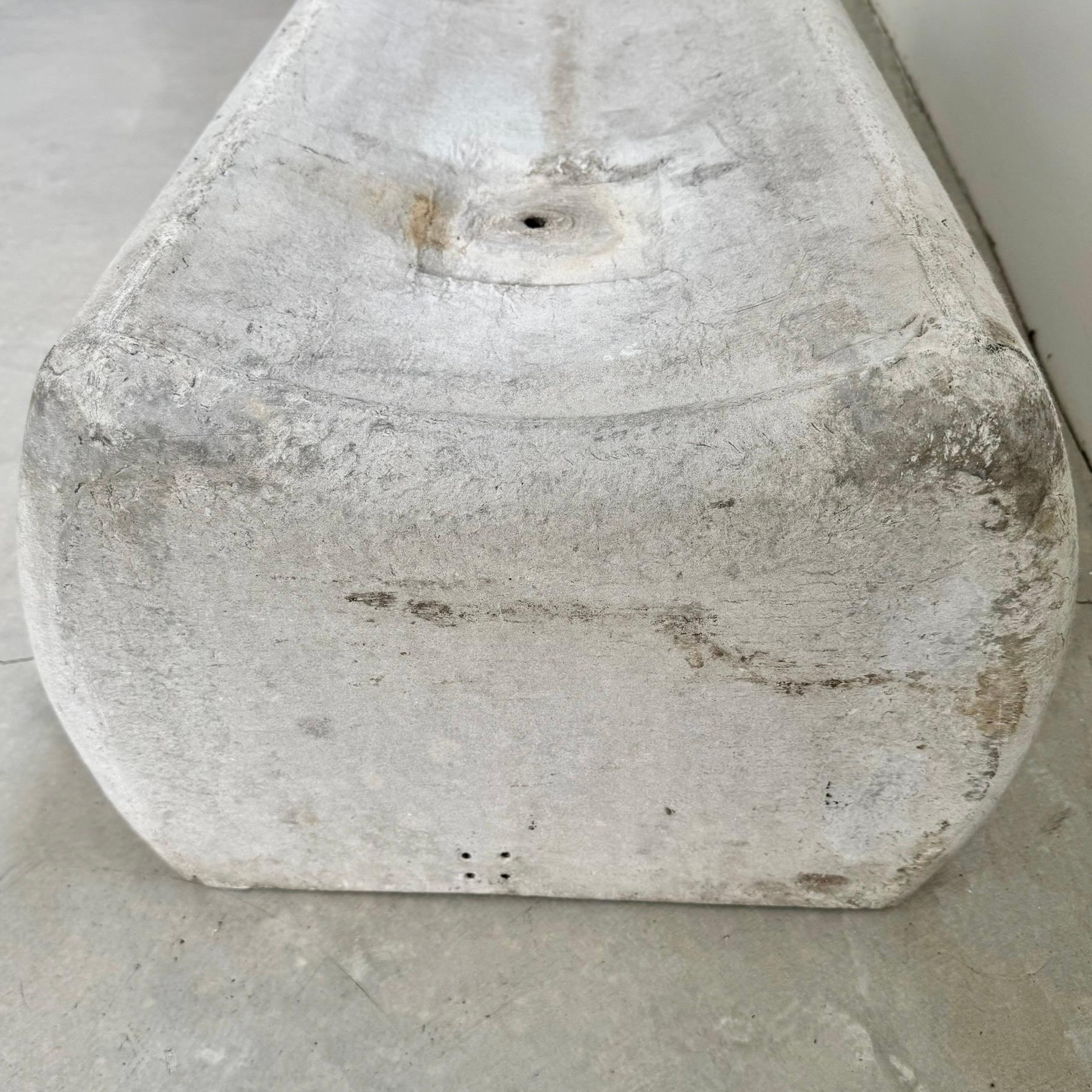 Long Willy Guhl Concrete Bench, 1960s, Switzerland For Sale 4