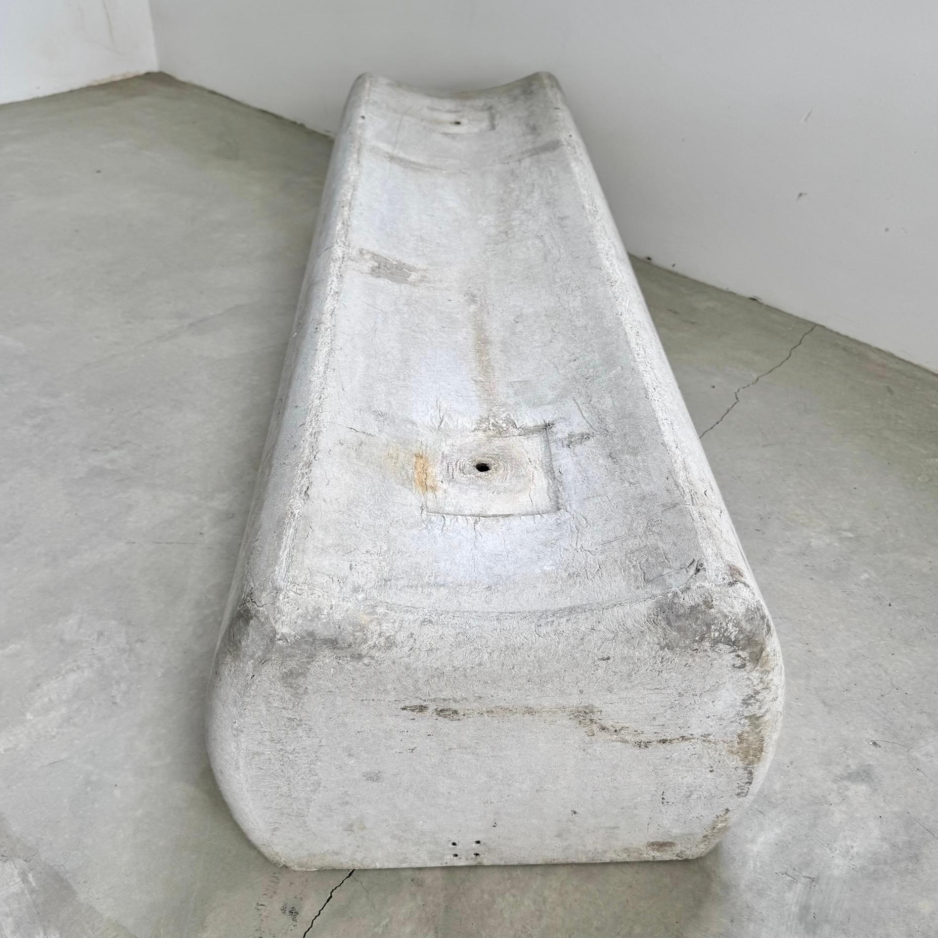 Long Willy Guhl Concrete Bench, 1960s, Switzerland In Good Condition For Sale In Los Angeles, CA