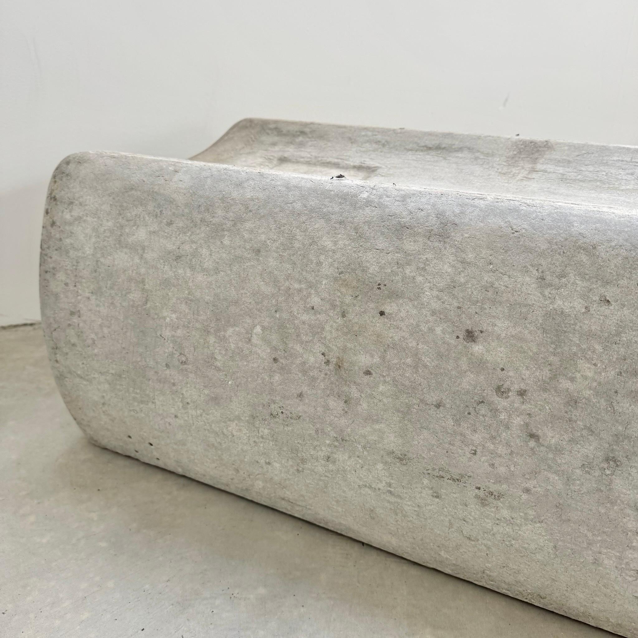Long Willy Guhl Concrete Bench, 1960s, Switzerland For Sale 1