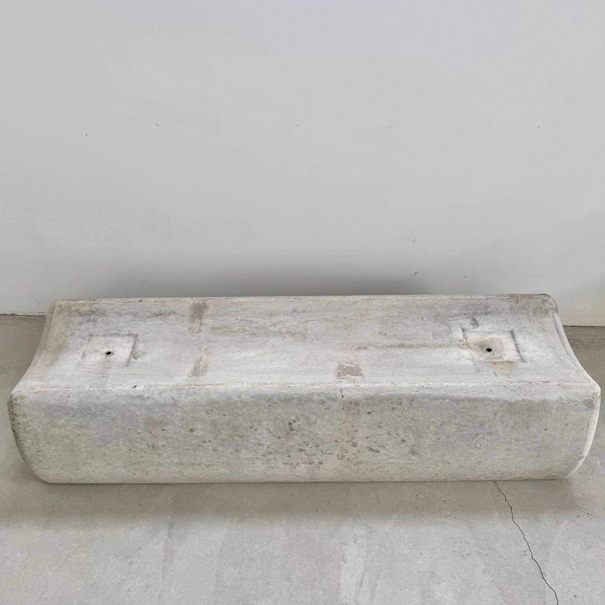Long Willy Guhl Concrete Bench, 1960s, Switzerland For Sale 2