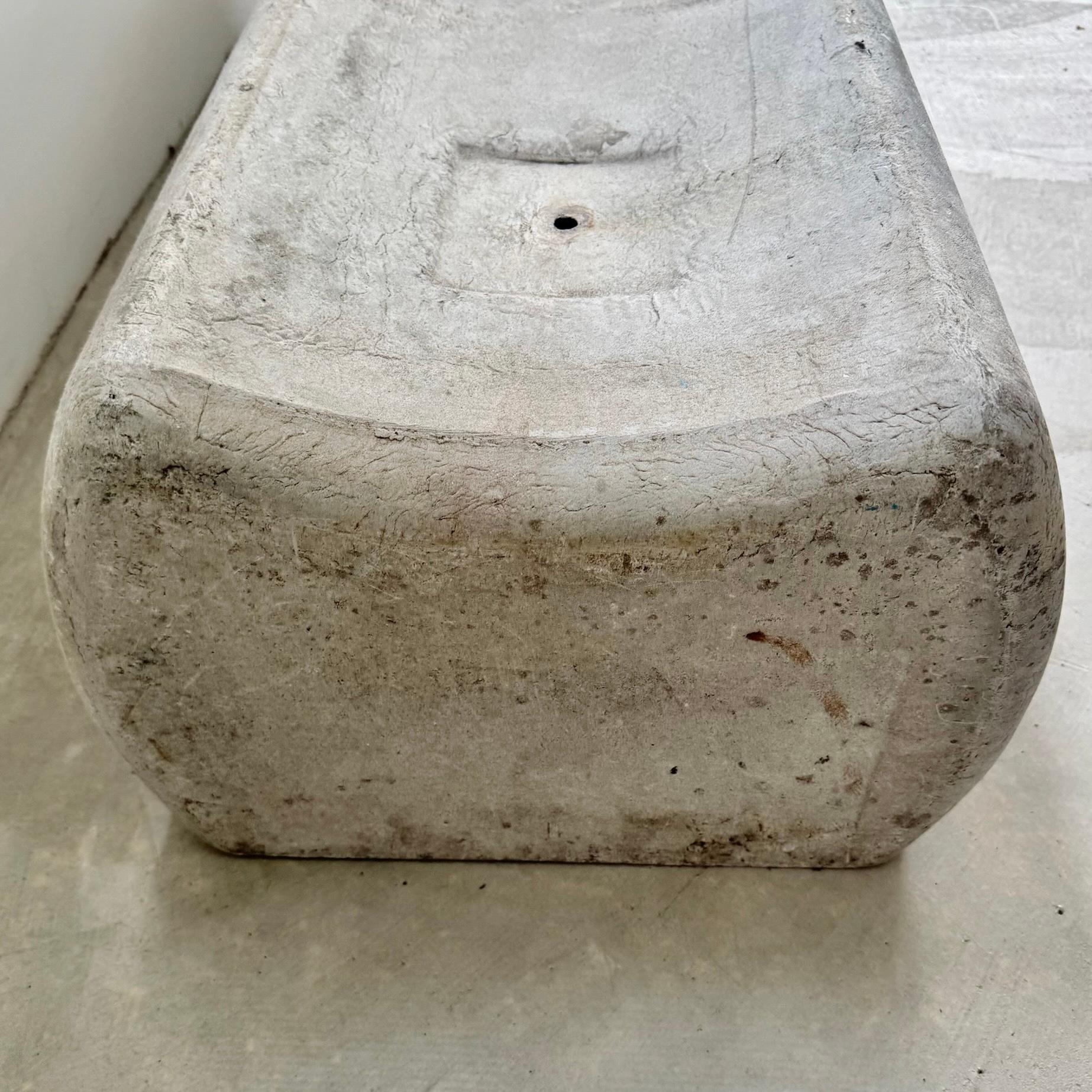 Long Willy Guhl Concrete Bench, 1960s, Switzerland For Sale 3