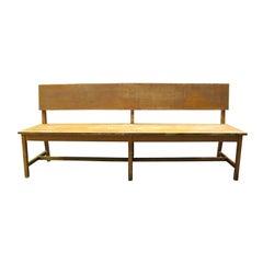 Long Wooden Bench
