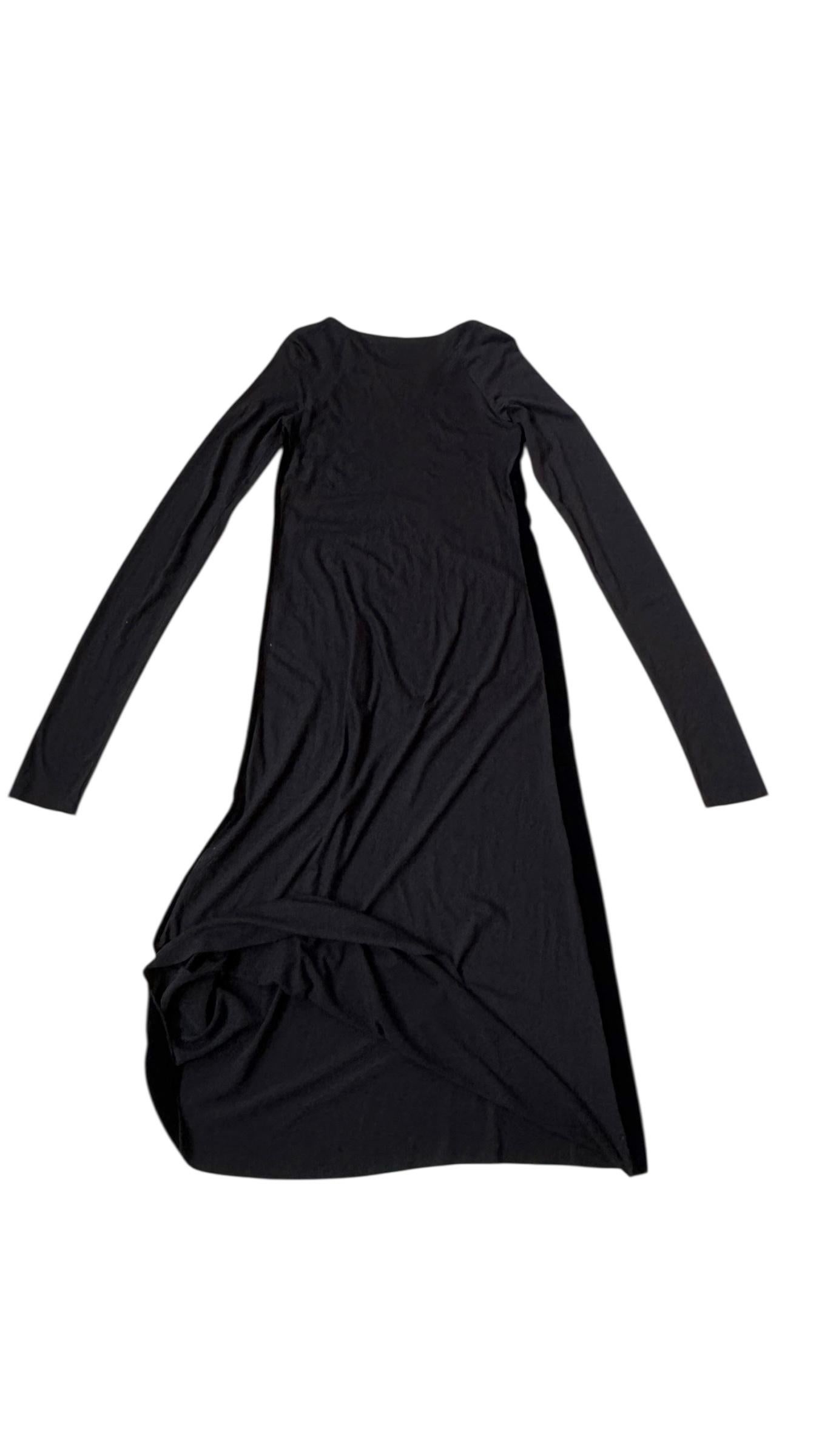 Langes Kleid aus Wolle und Samt von Marina Sinibaldi Benatti - Italienischer Minimalismus im Angebot 4