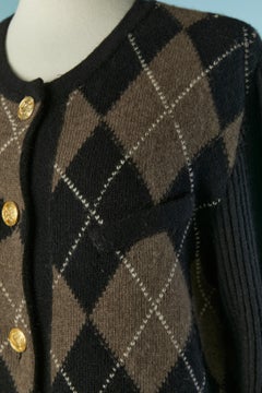 Long wool jacquard cardigan GUY LAROCHE