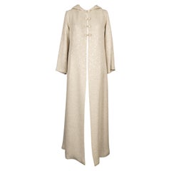 Manteau long tissé avec doublure en soie, années 1950