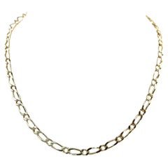 Lange Gelbgold Figaro Kette